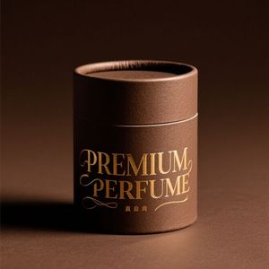 Emballage personnalisé pour bougies en cire de soja en carton kraft écologique, forme cylindrique auto-assemblante, design et taille sur mesure - Product Image 2