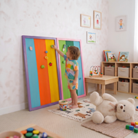 Flyfirm-Planche Velcro sensorielle interactive avec 3 bandes de couleur-Fléchette Velcro essentielle pour les enfants