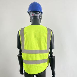 Phản Quang Vest Huỳnh Quang Thoáng Khí An Toàn Áo Khoác Cho Xây Dựng Các Trang Web Miễn Phí Tùy Chỉnh In Ấn - Product Image 4