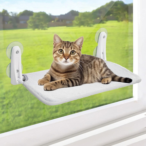 Mèo cử<span class=keywords><strong>a</strong></span> sổ cá rô võng giường ghế với cốc hút tiết kiệm không gian trong nhà treo tường vật nuôi mèo võng - Product Image 1