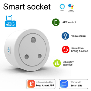 LangYeao Tuya Smart <strong>WiFi</strong> Socket <strong>Plug</strong> for India 10A Compatible Alexa Google Home Tuya App Timer Remote Control Power Monitoring - Product Image 2