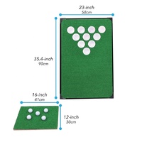 Jeu de golf Jeu de chipping de golf intérieur ou extérieur avec planches portables, tapis de gazon, balles et tasses