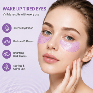 Vente en gros de masques pour les yeux hydratants, raffermissants et lissants au collagène, naturels, végétaliens, apaisants, à la rose rafraîchissante, patchs hydratants pour le contour des yeux - Product Image 4