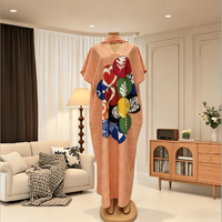 Promotion Été Robe Africaine Femme Grande Taille Décontractée Ample en Bazin et Mousseline, style Boubou, Robe Longue, Bubu, Kaftan, pour Plage et Club 2026