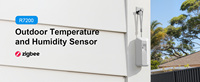 Capteur de température et d'humidité extérieur sans fil intelligent, capteur météo IP65 à batterie pour l'automatisation domestique IoT, garage, voiture et hôtel