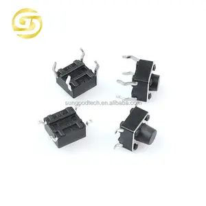 6*6 Touch Key Micro Switch 4pin H8 8mm Height Tact Switch DIP PCB Mount 6x6mm 1000pcs/bag