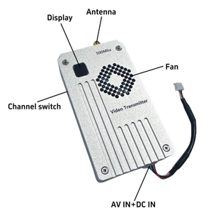 300Mhz 500Mhz 600Mhz 800Mhz 5W FPV Drones Ultra-Long Range Wireless Video Transmitter Receiver 8-Channel 8CH 12V Power Supply - Product Image 3