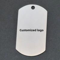 Collier personnalisé en acier inoxydable pour homme et femme, plaque d'identification militaire gravée, bijou durable, cadeau