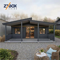 ZYBOX Villa pliable préfabriquée à prix abordable 20ft 40ft Maison mobile modulaire extensible Bureau Hôtel Maison conteneur préfabriquée