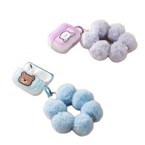 Écouteurs sans fil KEEKA TWS-K43 BT 5.3 avec étui en forme de boule en peluche de dessin animé - Product Image 5