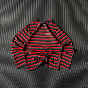High Quality Custom Crewneck <b>Striped</b> Long Sleeve For Men Oversized 100% Cotton Comfortable Wear Stripe Design Long Sleeve <b>Shirts</b> - Product Image 5
