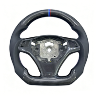 Volant en cuir perforé noir personnalisé de haute qualité en fibre de carbone pour BMW E90 E92 E93 E9X – Vente en gros directe usine