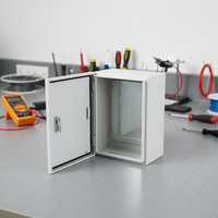 Boîtier de distribution Keystone en tôle d'acier métallique IP54, revêtu par poudrage, étanche, pour panneaux de commande électroniques