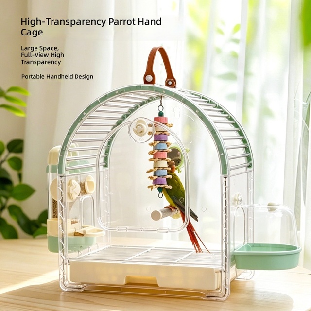 Hotsale Parrot Stainless Steel Bird Cage Portable Outdoor Bird Cage