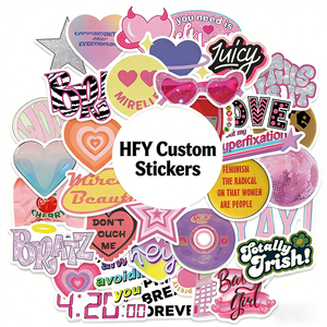 สติกเกอร์กันน้ำลายกราฟฟิตีมินิมอลน่ารักลายการ์ตูนตกแต่งโทรศัพท์ หมวกกันน็อค <span class=keywords><strong>iPad</strong></span> สมุดบันทึก - Product Image 2