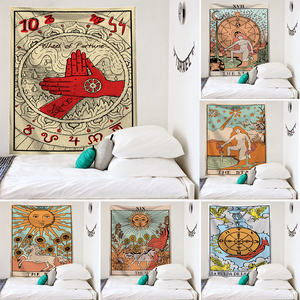 Venta caliente tela colgante arte decoración del hogar <span class=keywords><strong>Mural</strong></span> Tarot signo pared <span class=keywords><strong>tapiz</strong></span> - Product Image 1