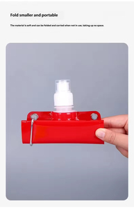 Bouteilles d'eau pliables avec mousqueton pour voyage, pochette à bec verseur durable sans BPA, pour sport, camping, nouveauté - Product Image 5