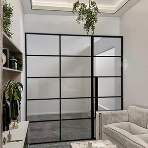 Tre o Quattro Porte esterno in ferro battuto SS-132 muro divisorio mobile <span class=keywords><strong>con</strong></span> <span class=keywords><strong>finestra</strong></span> a battente <span class=keywords><strong>soggiorno</strong></span> al Patio decorativo scorrere il lavoro - Product Image 6