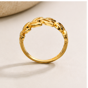Elegant <b>Plain</b> 18K Solid Gold Religious Style <b>Ring</b> for Wedding Anniversary & Party-Indian Made - Product Image 4