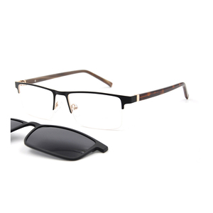 Lunettes de soleil à clipser en métal magnétique à montures optiques incassables en acier inoxydable de vente chaude pour la lecture pour une utilisation quotidienne - Product Image 2