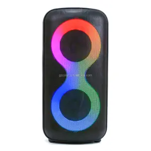 COLA Speaker Factory Promotion For Dual 4.5 Inch High quality big power partybox with colorful lighting and wireless microphone