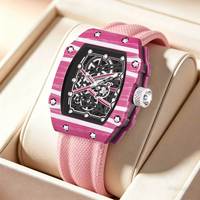 Reloj de Pulsera de Cuarzo con Esfera de 47 mm, Caja de Aleación Ligera, Correa de Nailon, Resistente al Agua 3ATM, Reloj Casual de Lujo para Hombre RM 6702