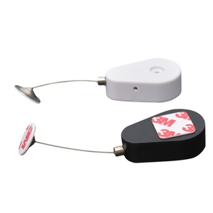 Câble antivol en forme de gourde, noir, rond, rétractable, pour la sécurité des points de vente - Product Image 1
