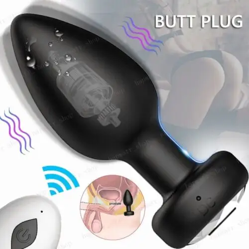 Vibrator Anal Butt Plug Tail Male Prostate Massager Dildo Sex Toys for Men Women