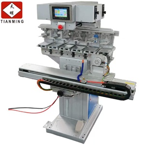 Semi-automatic six-color servo ink cup cloths pad printing with shuttle machine - Product Image 1