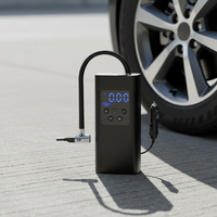 Factory Smart Control Car Inflator Tire Pressure Monitor Digital Gauge Emergency Light Portable Air Compressor for Compact