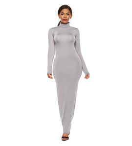 Ultimo disegno pianura <span class=keywords><strong>abiti</strong></span> casual per le signore plus size donne vestono chiffon nuovo stile 2022 nuovo - Product Image 4