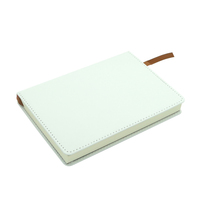 Carnets en cuir PU personnalisés A4 A5 A6 vierges blancs avec couverture rigide pour porte-clés et mousquetons promotionnels