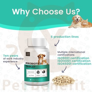 Compresse Probiotiche Digestive <span class=keywords><strong>per</strong></span> <span class=keywords><strong>Cani</strong></span> e Gatti - Assorbimento Rapido e Sicuro, Migliora l'Immunità Intestinale e l'Assorbimento dei Nutrienti - Product Image 3