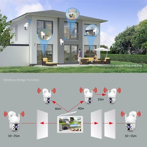 Nvr कैमरा सिस्टम 8 वायरलेस स्क्रीन निगरानी किट 10.1 "स्क्रीन एचडी कैमरा ह्यूमनॉइड ट्रैकिंग अलार्म नाइट विजन टू-वे ऑडियोकटीवी - Product Image 3