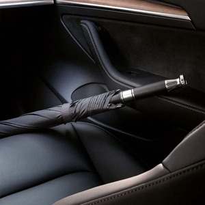 Parapluie pour cadeaux de voiture Conception droite plaquée argent en Fiber de carbone pour Rolls Royce Benz <span class=keywords><strong>Audi</strong></span> Golf 4S Store Utilisation commerciale - Product Image 1