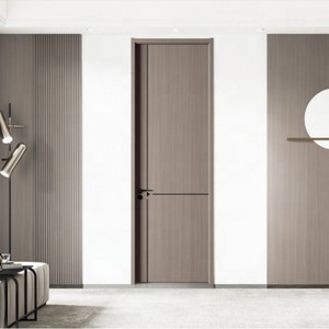 ประตูไม้เนื้อแข็งที่กำหนดเองได้อย่างมีสติเป็นมิตรต่อสิ่งแวดล้อมคุณสมบัติกันเสียงทนไฟสำหรับการใช้ภายในห้องนอนอพาร์ตเมนต์ - Product Image 4