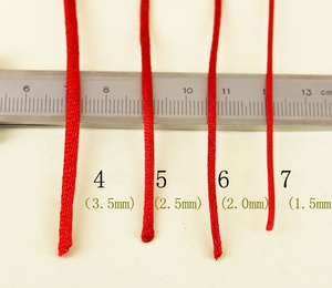 حبل حرير كوري 500 جرام/لفة، حجم كبير، 1.5/2/2.5/3 مم، حبل للعقدة الصينية، حبل مجدول لصنع المجوهرات - Product Image 3