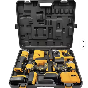 Hot Sale OEM Customization Herramientas 4in1 Power Tool Kit With Angle Impact Wrench Hammer Drill Wkc-4-1 <b>Battery</b>-Powered Operat - Product Image 5
