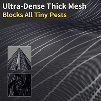 Rideau de porte anti-moustiques à motif ondulé, moustiquaire autocollante, rideau en maille mains libres, filet anti-insectes et anti-mouches