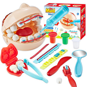 Gioca a creta <span class=keywords><strong>Dohs</strong></span> per bambini Set di pasta per trapano Kit di attrezzi per dentista gioco di pasta di argilla per bambini - Product Image 1