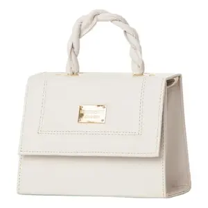 Sac à bandoulière en PU blanc Fana Linda Nicole avec chaîne décorative, imperméable, décontracté, tendance, pour femmes, toutes saisons - Product Image 3