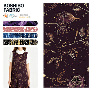 ชุดเดรสผ้าโพลีเอสเตอร์ 100% ยี่ห้อ Hutterite แบบหนา พิมพ์ลายดอกไม้ ลายจุด ผ้าเครปโคชิโบ สำหรับผู้หญิง - Product Image 1