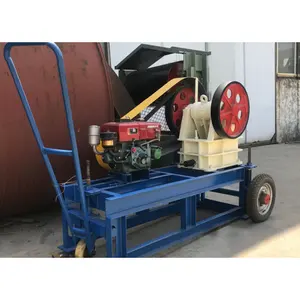 5-20 T/H PE 250*400 portatile Diesel frantoio per calcare frantoio a mascelle frantoio per pietre prezzo