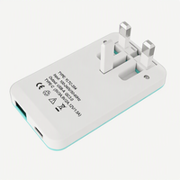 Chargeur de téléphone portable 20W, charge rapide, chargeur ultra-fin, chargeur personnalisé en forme de carte, bleu ciel, s'adapte à la poche, portable
