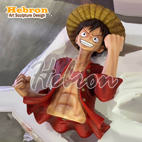 Figura de Anime Japonés Personalizada, Figura de One Piece, Escultura de Luffy, Estatua de Resina de Monkey D. Luffy para Decoración