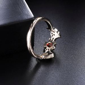 Anillos de Pareja Retro Punk con Zirconia, Anillo Abierto de Murciélago Animal para Hombres y Mujeres, Anillo de Murciélago Animal Hip Hop Punk, Anillo de Murciélago Chapado en Oro con Zirconia - Product Image 6
