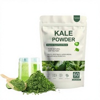 Poudre d'extrait de chou frisé Supergreens OEM Super Green Food Boost Energy Promote Detox Spirulina Moringa Barley Grass Kale Powder