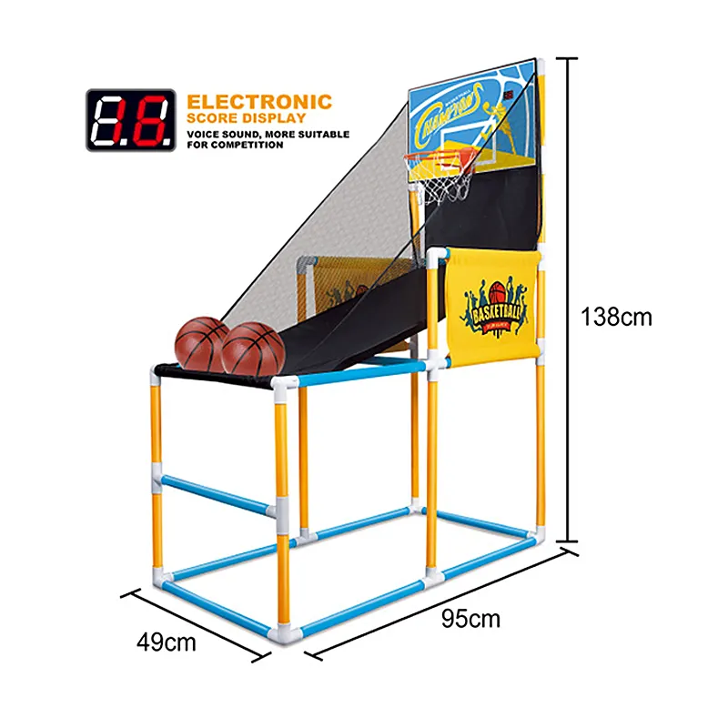 Bemay 장난감 핫 세일 플라스틱 아케이드 농구 슈팅 스코어 보드 어린이 스포츠 장난감