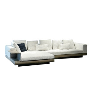Conjunto de Sofás Seccionales de Tela Gris Claro de Estilo Moderno Personalizado, Sofá Minimalista Italiano para Muebles de Hotel o Villa - Product Image 6