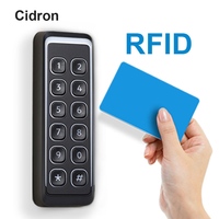 Lector de Control de Acceso Cidron Ultra Narrow Wiegand OSDP RFID DESFire EV3 con Mifare SAM AV3 y NFC BLE Aplicación Móvil